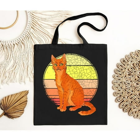 vintage Lover Book Cats Warrior Cat Tote Bag Firestar  s Warriors Gift Fans Series For-TH20293