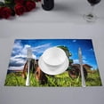 thumbnail image 2 of MKHERT Cool Old Tractor in The Alpine Meadows Placemats Table Mats for Dining Room Kitchen Table Decoration 12x18 inch,Set of 6, 2 of 4
