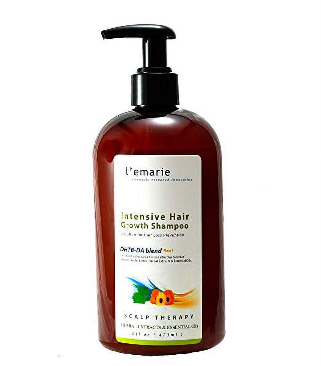 L'emarie Biotin Shampoo for Hair Growth & Thinning - Anti-Hair Loss with Ziziphus Bark, Pea Peptide, Rosemary, Eucalyptus & Irish Moss Extract - Fortified with Caffeine & Salicylic Acid  16 Ounces