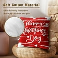thumbnail image 4 of Valentine's Day Pillow Covers 18x18, Valentines Gnome Red Throw Pillow Cover Set of 2, Love Hearts Valentine Gifts for Women Cotton Pillow Cases Sofa Bed Patio Couch Home Decor, 4 of 6