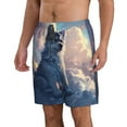 thumbnail image 2 of Pofeuu Cloud Wolf Prin Men's Swim Trunks Quick Dry Bathing Suit Swimming Board Shorts Mesh Lining Beach Swimwear-X-Large, 2 of 6
