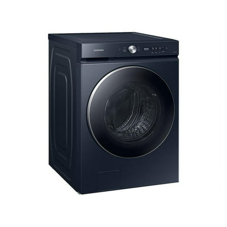 Samsung - BESPOKE 5.3 Cu. Ft. High-Efficiency Stackable Smart Front Load Washer with Steam and AI OptiWash - Brushed Navy