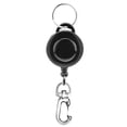 thumbnail image 1 of 1PC Fly Fishing Tying Tackle Tool Retractor Reel Gear Assortment Pack Holder Clip Retractable Cord Key Chain ,Rigid Aluminum Skeletal Frame, 1 of 6