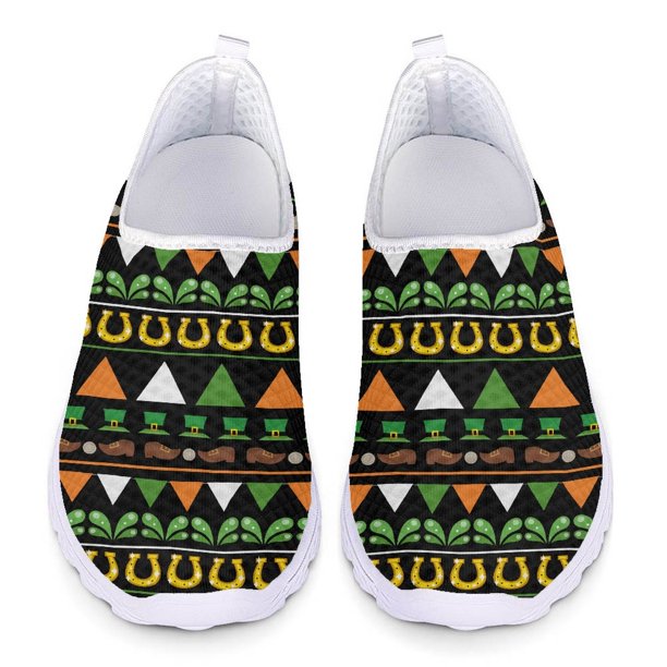 Mocasines con estampado de bandera irlandesa, zapatos planos de moda, zapatos casuales cómodos para exteriores, mocasines sin cordones, zapatos para niñas, regalos