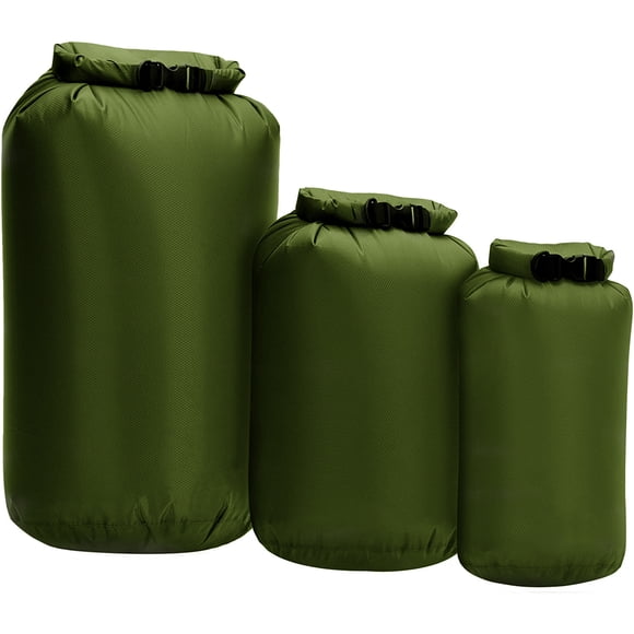 Riwcyla 3pcs Waterproof Dry Bag Roll Dry Sack For Kayaking Boating Fishing Swimming