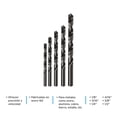 thumbnail image 3 of Brocas De Alta Velocidad Juego De 6 Piezas 1/8", 3/16", 1/4", 5/16", 3/8", 1/2", 3 of 4