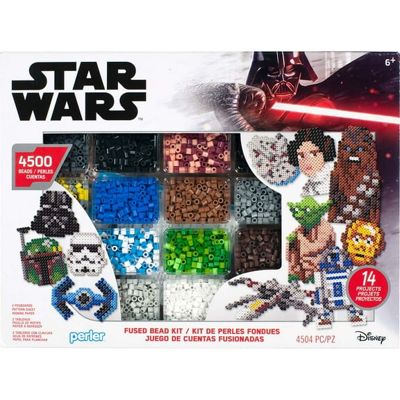 Perler Star Wars Deluxe Box Fused Bead Kit, Ages 6 and up, 4504 Pieces: