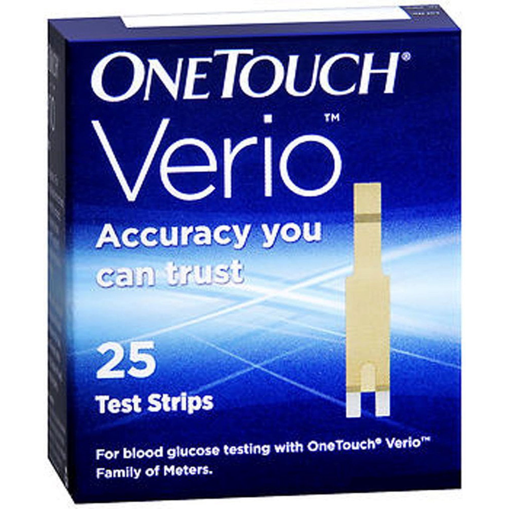 OneTouch Verio Blood Glucose Test Strips, 25 Ct