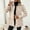 Beige, variant on SDNall Women's Long Sleeve Hooded Jacket with Pockets, Fashion Casual Tweed Coat