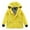 Yellow, variant on Hiheart Boys Girls Water Resistance Hooded Jackets Cotton Lined Rain Jackets Yellow 4T