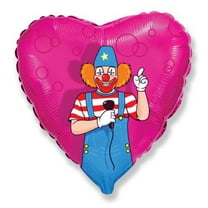 18 inch Party Clown Foil Mylar Balloon - Party Supplies Decorations