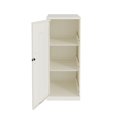thumbnail image 3 of Space Solutions Metal White 3 Shelf Personal Locker Cabinet with Vented Door, 3 of 7