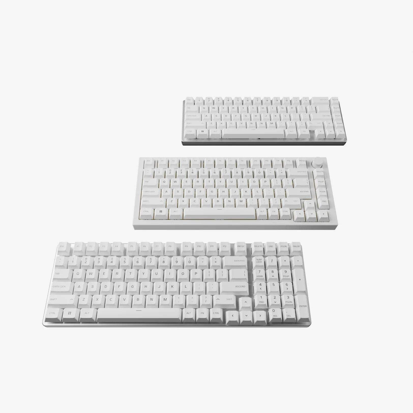 GPBT Arctic White Dye Sublimated Keycaps