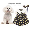 thumbnail image 1 of CSChome Pet Dress Flower Print Collar Button Closure Two-legged Outdoor Supply Pet Clothing, 1 of 6