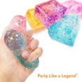 thumbnail image 3 of Juguetes antiestrés Glow Fever, 4 piezas, cubos de hielo con brillantina, 3 of 6