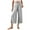 Gray, variant on WIZUTIZ Slacks for Women Dressy Casual Capri Pants Lightweight Casual Loose Wide Leg Sweatpants Spandex Elastic Mid Rise Trousers Solid Flowy Smocked Sweatpants for Ladies Fitness Street Black