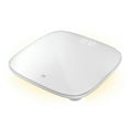 thumbnail image 4 of Homedics Essential Glo, Digital Bathroom Scale, Motion-Sensing Ambient Center Illumination, Sleek Tempered Glass, High-Precision Weight Measurement Up to 400 lbs, Sustainable Design, White, 4 of 8