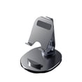 thumbnail image 1 of ruzhgo Folding Phone Holder Office Simple Support Fixator Adjustable Tabletop Cellphone Bracket Cellphones Accessories Gray Gray, 1 of 6