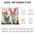 thumbnail image 5 of JEUXUS  Cat with Rabbit Ears Throw Pillow Covers , Accent Pillows Pillow Case Sofa Pillow Covers, Decorative Pillow Covers Throw Pillows for Couch Bedroom Living Room, 5 of 5