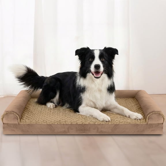 PayUSD XL Dog Beds Waterproof Orthopedic Dog Bed for Extra Large Dogs Non-Slip Bottom and Egg-Crate Foam Big Dog Pet Couch Sofa with Washable Removable Cover