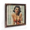 thumbnail image 7 of Pinup Girl Wood Wall Art Wooden Sign Wall Plaque - Vintage Art Decoration, Wall Decoration - Ideal Gift For Home Decoration, Living Room, Bathroom, Bedroom, Garden, Dining, Bar, Cafe, Festival Part, 7 of 7