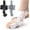 White, variant on Bunion Corrector for Women & Men - Adjustable Big Toe Bunion Relief Toe Straightener Bunion Splints, Upgraded Press-Button Orthopedic Bunions Correction Suitable for Left/Right Feet -1PC Gray
