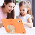 thumbnail image 7 of FJLBDE Case for iPad (A16) 11th Gen 2025/10th Gen 2022 10.9 Inch with Butterfly Stand, Shockproof Protective Tablet Cover with Pencil Holder Shoulder Strap for Kids Girls, Beige Orange, 7 of 7