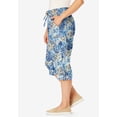 thumbnail image 3 of Woman Within Plus Size Petite Convertible Length Cargo Capri/Bermuda, 3 of 6