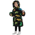 thumbnail image 2 of Wehilion 2-6YR Oversized Sweatshirt Hooded Blanket Sherpa Hoodie for Girls Boy Wearable Blanket Hoodie for Kids Toddlers, 2 of 6