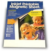 Inkjet Printable Magnet Sheets With Matte Finish For Personalized Designs, Signs or Graphics On Any Magnetic Receptive Surface (Pkg/5)