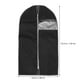 thumbnail image 4 of Funda protectora para ropa con ventana transparente, organizador de ropa (negro, 60 x 110 cm), 4 of 7