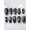Dusty Blue, variant on 10pcs Halloween Medium Almond Shape Press-On Nails, 3D Pumpkin Black Spider Web Bat Print French Tips, Suitable For Girls And Women Daily Wear, Holiday Party And Gift