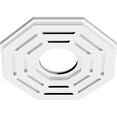 thumbnail image 2 of 12"OD x 4"ID x 4 3/4"C x 1"P Westin Architectural Grade PVC Contemporary Ceiling Medallion, 2 of 11