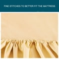 thumbnail image 4 of PiccoCasa 15" Deep Pocket Bottom Sheets 200TC Cotton Fitted Sheet Full Light Orange, 4 of 7