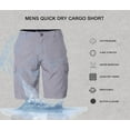thumbnail image 5 of Visive Men's Hybrid Cargo Shorts - 2-Pack - Quick Dry, 4-Way Stretch, Versatile for Land & Sea - Sizes 30-50 - Ideal for Outdoor Activities: Golf, Hike, Bike, Swim, & Hunt, 5 of 6