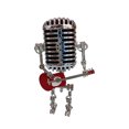 thumbnail image 4 of Accesorios decorativos de luz de robot de guitarra de metal vintage USB para regalos de vacaciones (rojo) Ehuebsd Libre de BPA, 4 of 4