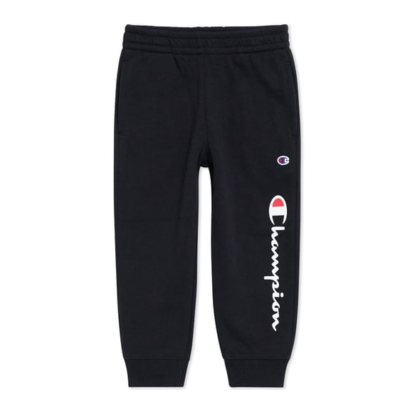 Champion Boys Signature Logo Fleece Jogger Pants - Black - Size 4