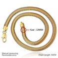thumbnail image 4 of Yellow Gold Plated Necklace Chain 20 Inches 10Mm Lobster Clasp B344, 4 of 8
