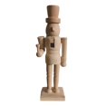 thumbnail image 2 of Dserhfy Unfinished Nutcracker Soldier Wooden DIY Nutcracker Figure Unpainted Nutcracker Soldier Figurine for Christmas Decoration Craft Project, 2 of 8