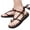 Brown, variant on Rope Sandals for Men Arch Support Strappy Braided Flip Flops Summer Beach Flats Walking Shoes Size 11.5