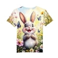 thumbnail image 3 of T-shirt à Manches Courtes pour Garçons, Imprimé de Pâques, Col Rond, T-Shirt pour Hommes 3 à 14 Ans, 1 Pce, 3 of 7