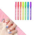 thumbnail image 6 of yotijay Acrylic Paint Pens Nail Drawing Pen Permanent Marker Pen Colorful Nail Art Pens Fluorescent 7Pcs, 6 of 9
