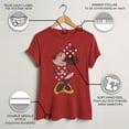 thumbnail image 3 of Women's Minnie Mouse Portrait Distressed Graphic Tee - Fun & Stylish Design, 3 of 9