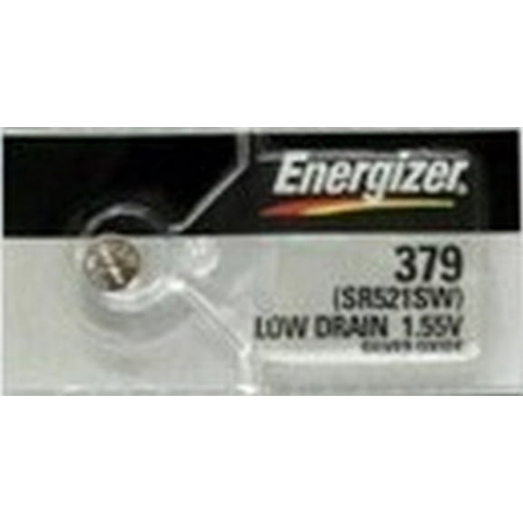 Energizer 379 - SR521 Silver Oxide Button Battery 1.55V - 5 Pack   FREE SHIPPING!