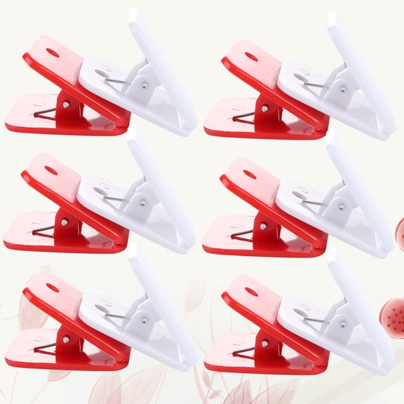 Milisten 20Pcs Cardigan Clip Assorted Colors Strong Plastic Binding Clip for Sewing Quilting and Crafts