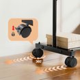 thumbnail image 3 of cisilov Clothes Rack, Clothing Rack for Hanging Clothes, Garment Rack with Wheels, Rolling Clothes Rack on Wheels, Black, 3 of 6