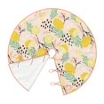 thumbnail image 2 of Daiia Lemon Leaves Drawing Merry Christmas Tree Skirt , Xmas Large Lace-up Tree Skirt, Santa Snowflakes Rustic Home Decorations New Year Party Farmhouse Decor-30", 2 of 7
