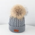 thumbnail image 3 of Herrnalise Toddler Kid Girl&Boy Baby Infant Winter Crochet Knit Hat Beanie Hairball Cap, 3 of 4