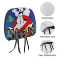 thumbnail image 3 of Ghostbusters Stay Puft Car Headrest Cover 2 Pcs Vehicles Seat Pillow Cover Protector Accessories Decor Auto Front/Rear Seats Head Rest Cover 2 Pcs Universal Fit Most Cars Sedan SUV Van, 3 of 7