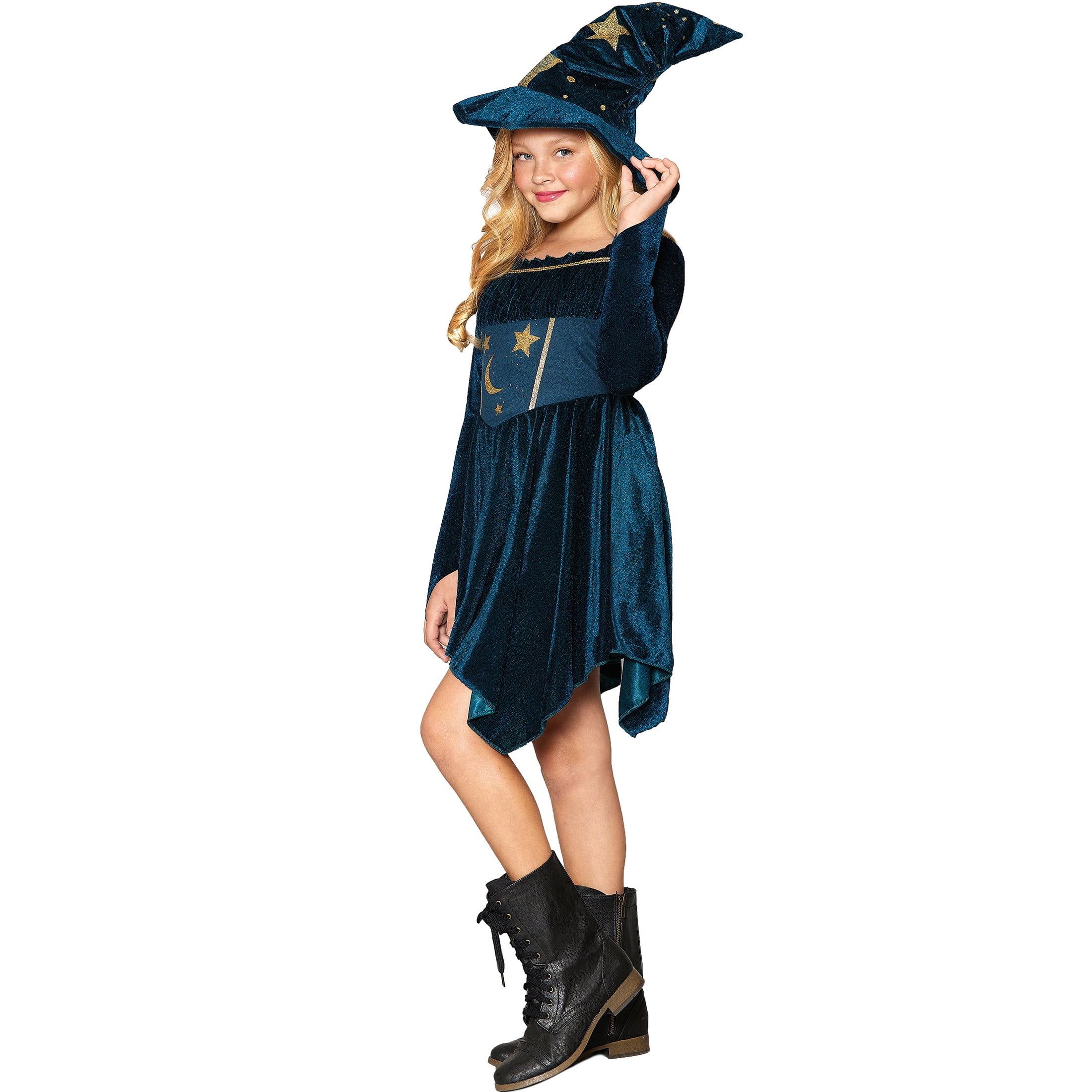 Spellbound Wizard Halloween Costume for Children, Girls' Size S (6), by Way to Celebrate